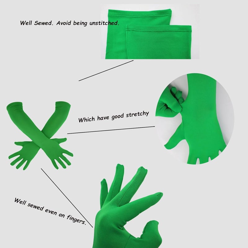 Sheface Men's and Women's 18" Spandex Long Gloves Stretchy Banquet Party Wedding Costume Gloves - Image 2